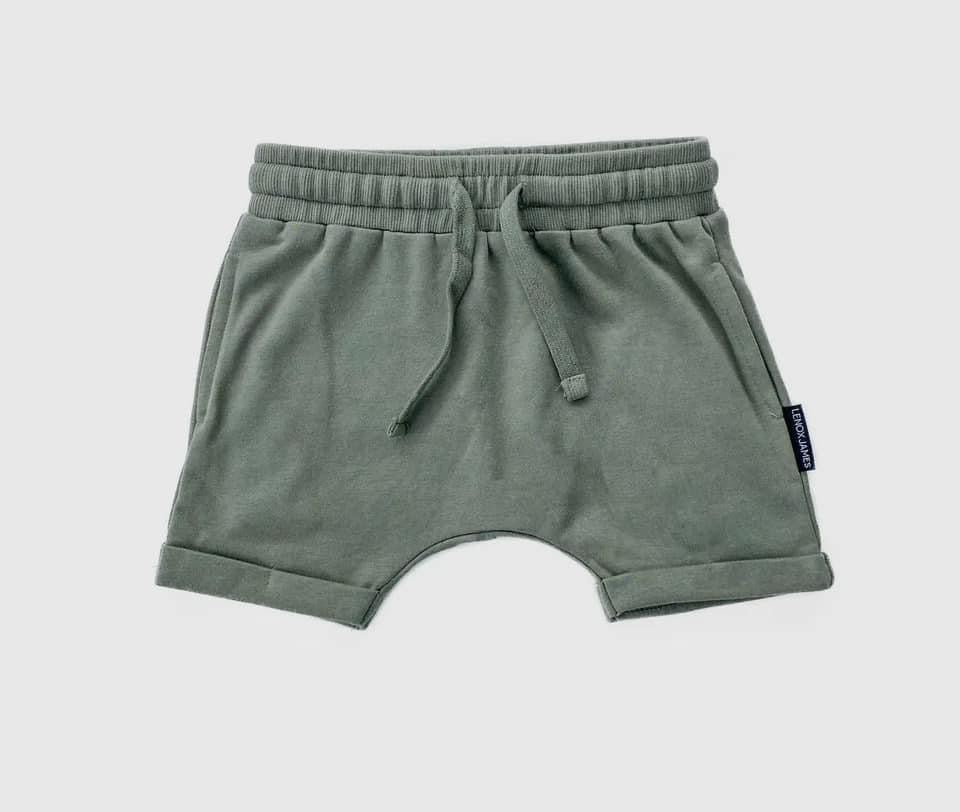 Kids Green Harem Shorts CC RTS