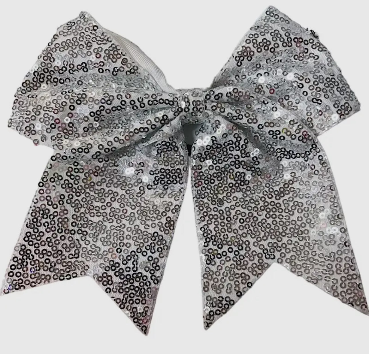 Sequin Cheer Bow w/elastic band