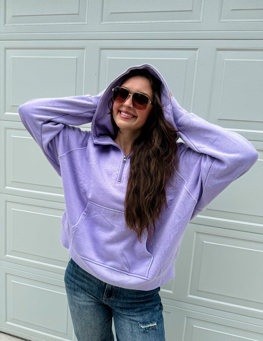 Fall Easy Does It Pullover - Lavender