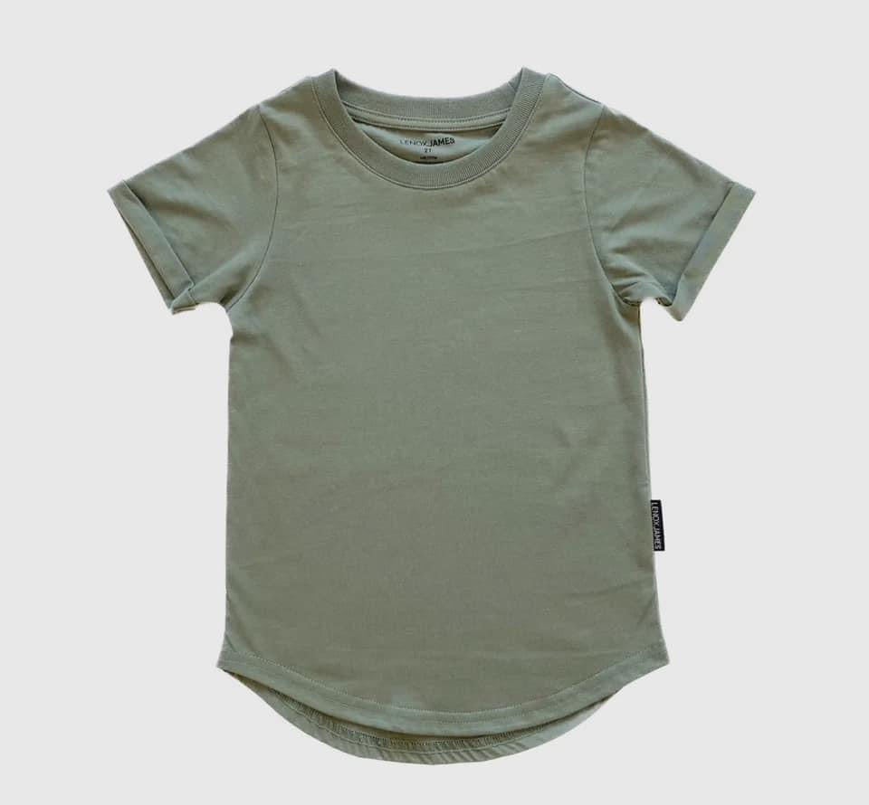 Kids Basic Olive Tee CC RTS