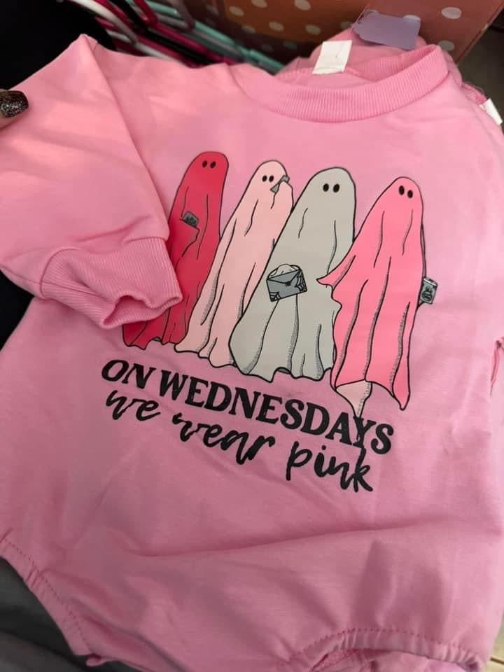 Kids Wear Pink Wednesday Onesie 👻 CC RTS