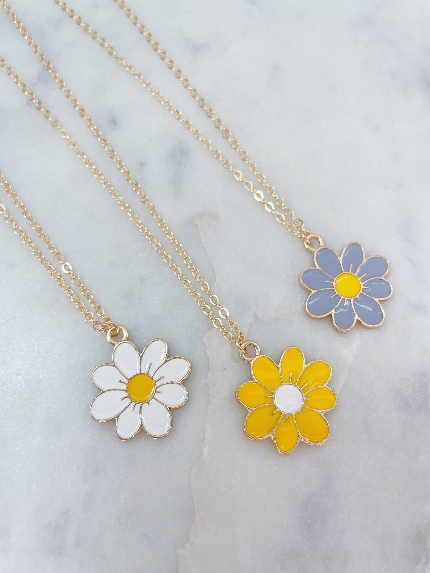 Gold Flower Necklace, Flower Pendant, Flower Jewelry Dainty